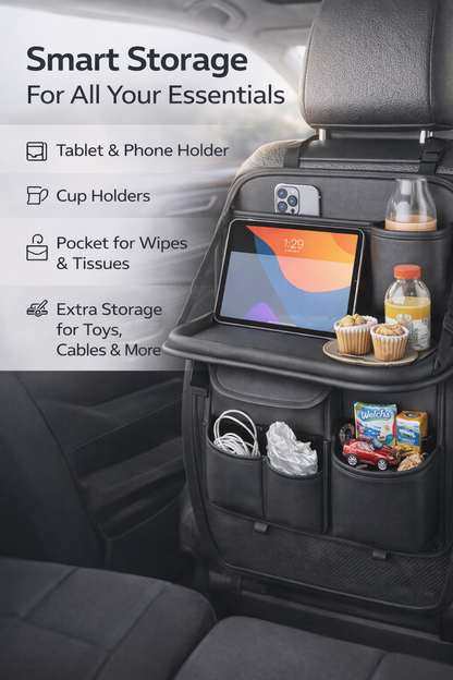 Stowr™ Backseat Organizer & Travel Tray